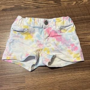 Kids tie dye Jean shorts